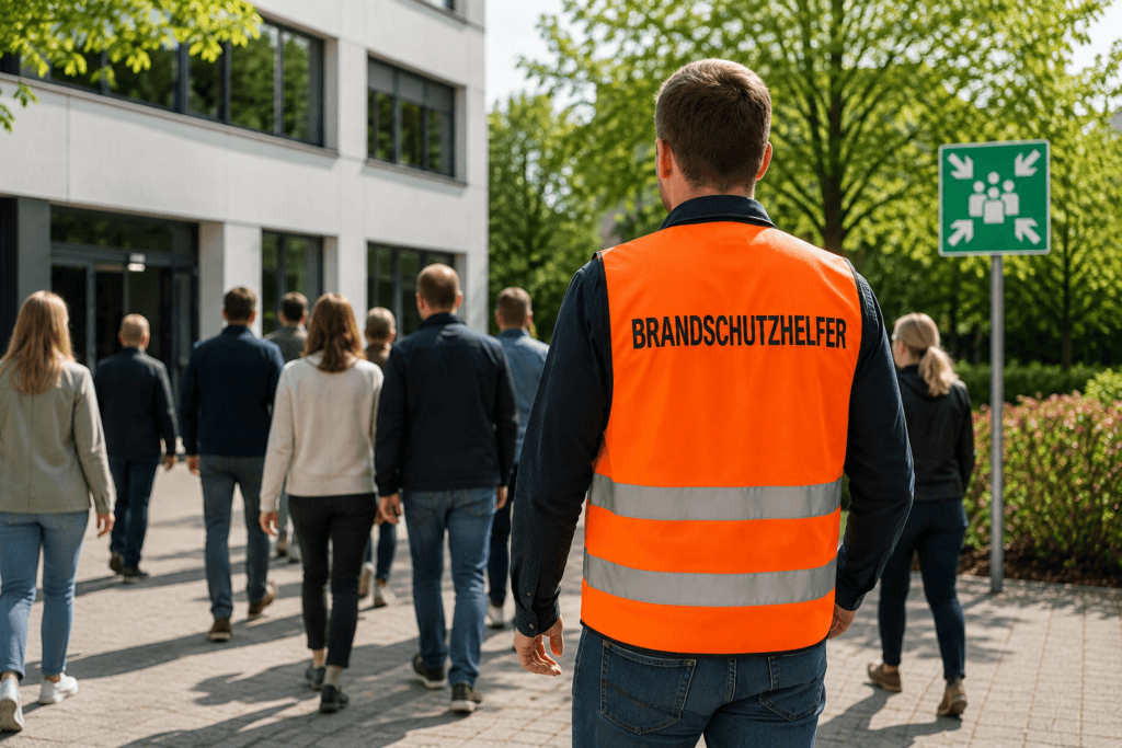 Warnwesten für Brandschutzhelfer